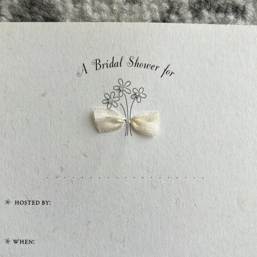 Beautiful hand made bridal shower invitations! 3 boxes with 8 invitations each